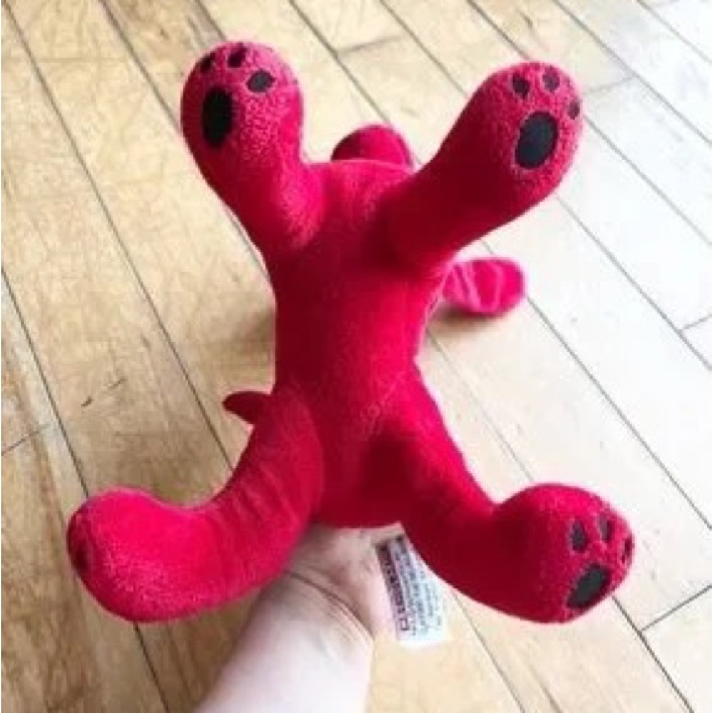 Red Plush Dog Toy - Soft Pet Plush Toy - Picture 5 of 7
